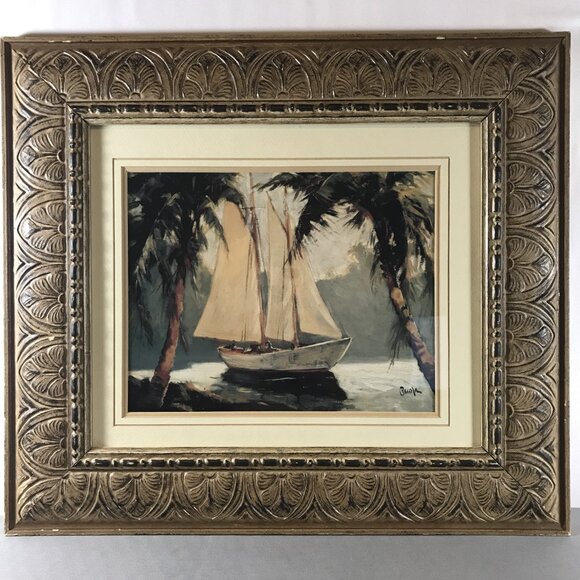 Frederick Alexander Pawla Tropical Boat Sailboat, Santa Barbara 1 in Series of 3